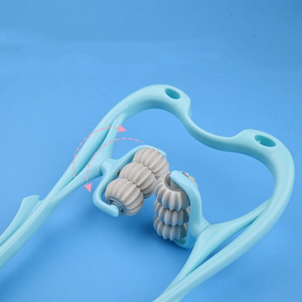 Multifunctional Manual Six-wheel Neck Massager Massage Relieve Roller Massage Tool - Image 7