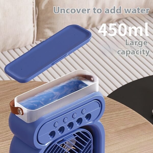 3 In 1 Portable Air Conditioner Evaporative Air Cooler LED Lights - Image 8