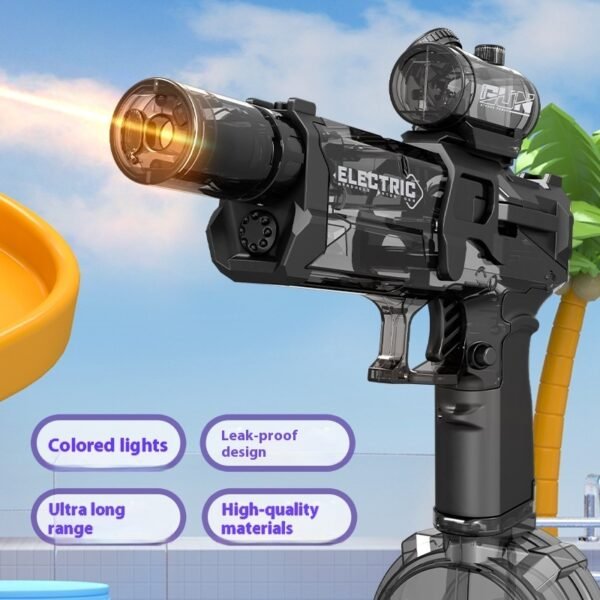 Fire Rate Electric Water Pistol Cool Light Full Automatic Water Spray Gun Summer - Image 10