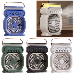 3 In 1 Portable Air Conditioner Evaporative Air Cooler LED Lights