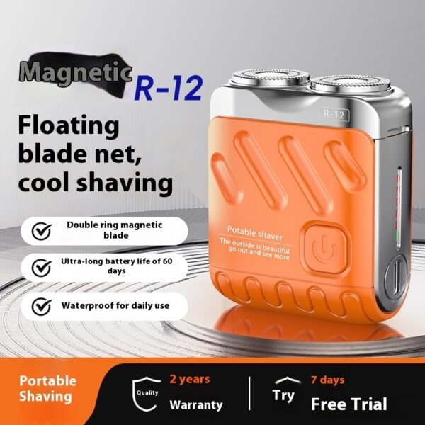 High Precision Men’s Shaver with Double Floating Magnetic Blades  Dual Rotary Heads and Rechargeable Power - Image 10