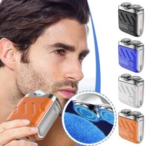 High Precision Men’s Shaver with Double Floating Magnetic Blades  Dual Rotary Heads and Rechargeable Power